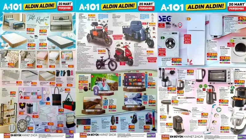 A101 Aktüel Kataloğu 20 Mart Perşembe: Yeni Ürünlerle Fırsat Dolu Bir Hafta