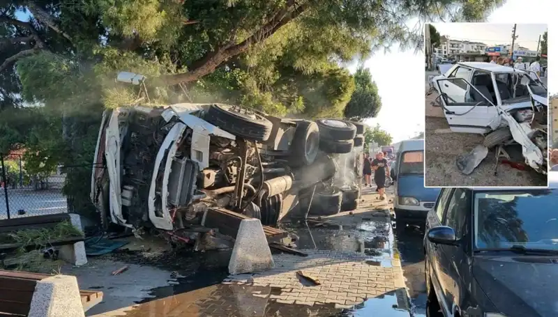 Freni Patlayan Kamyon Trafik Işığında Büyük Facia Yarattı!