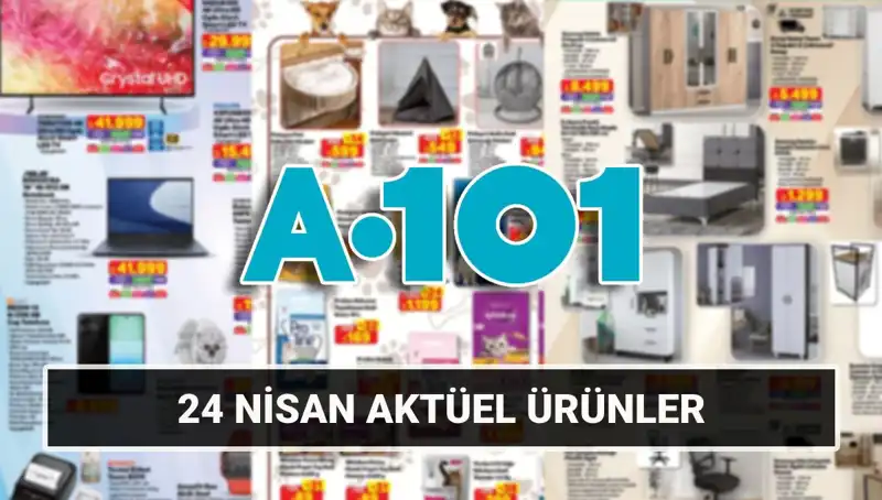 A101 Aktüel Kataloğu 24 Nisan'da Evinizi Şenlendirecek Ürünlerle Dolu!