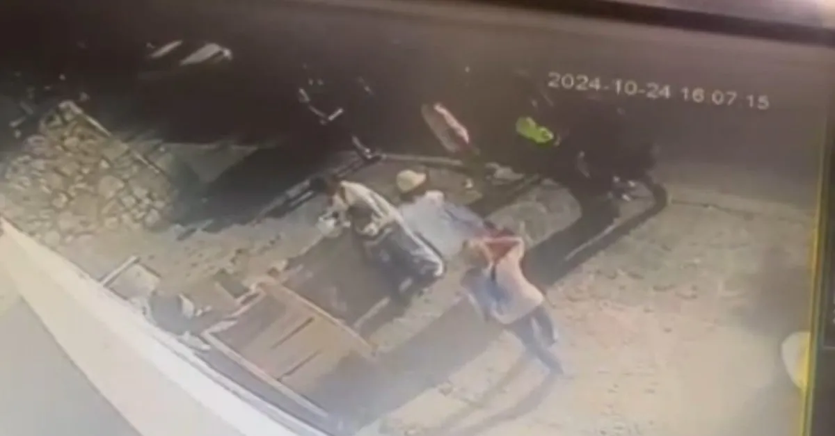 Bodrum’da Ceza Sonrası Çılgına Dönen Kadın Kameralara Yansıdı