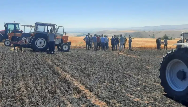 Yozgat’ta Alevler İçinde Kalan 100 Dönüm Tarım Arazisi